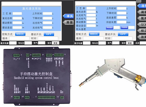 Un buen precio. 3 en 1 cabeza de soldadura portátil, refrigeración por agua cabeza de corte por láser de fibra 2000w en línea