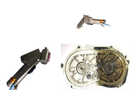 Un buen precio. Cabeza de limpieza industrial de láser de 2000w, pistola de remoción de óxido de láser de mano en línea