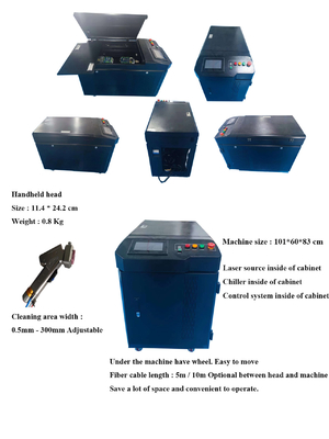Un buen precio. Dispositivo portátil de eliminación de óxido láser de 2000w para la eliminación de manchas de pintura certificado CE en línea