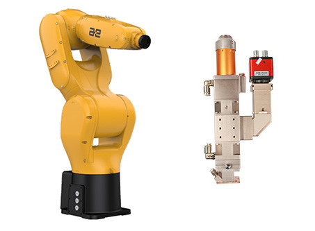 Cabeza de soldadura por láser de fibra de 1070nm, soldadora por láser oscilante con robot automático