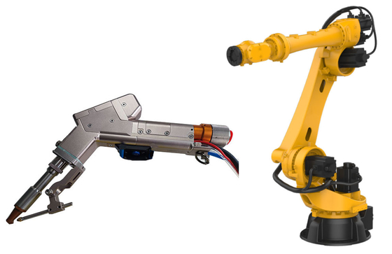 Un buen precio. Cabeza de soldadura por láser de alta velocidad con robot automático de 400 Hz en línea
