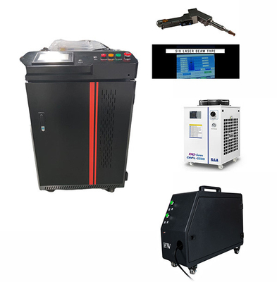 Un buen precio. Máquina de soldadura de metal portátil de tamaño pequeño de 2000w con doble motor en línea