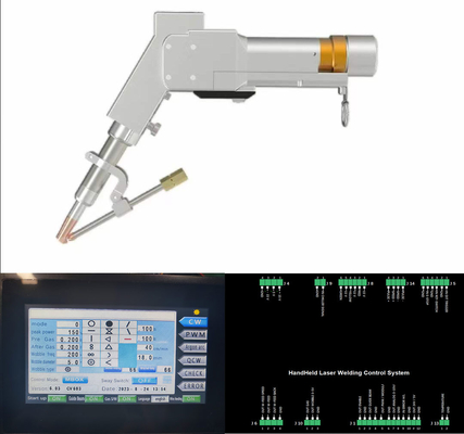 Cabeza de soldadura con láser portátil de la máquina de soldadura con láser de fibra con varias formas de salida de haz de láser