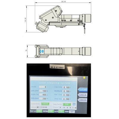 Máquina de limpieza láser de mano con puerto QBH de alto rendimiento para múltiples fuentes de láser