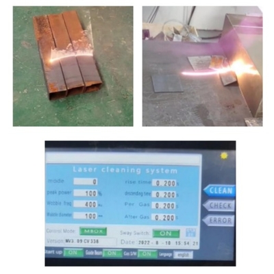 Un buen precio. Máquina de limpieza láser de doble oscilación de 2000W con modo de salida láser CW en línea