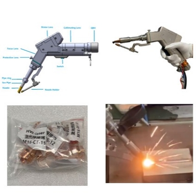 Máquina de soldadura por láser de mano inteligente para acero al carbono / acero inoxidable y aluminio
